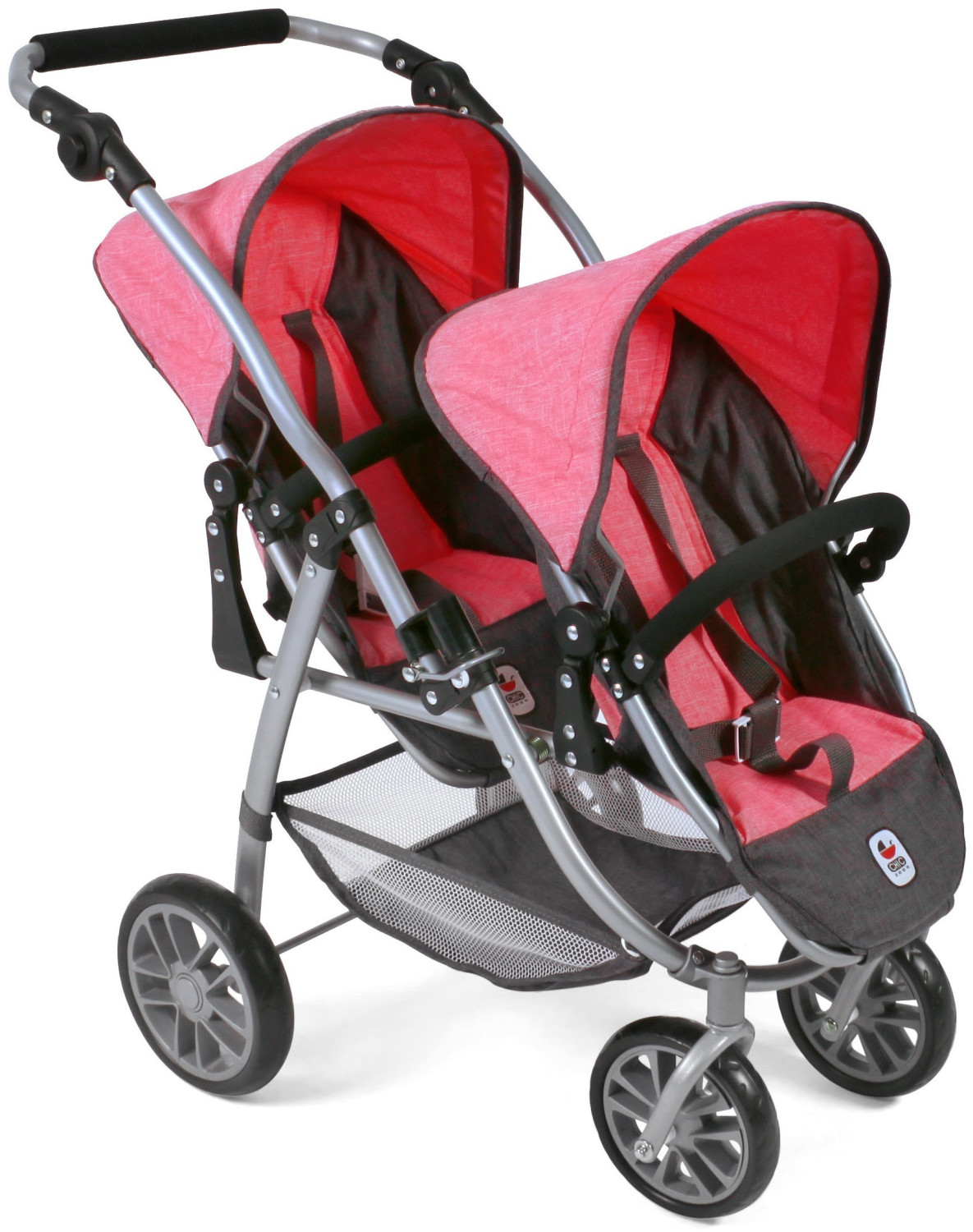 Bayer-Chic Tandem Stroller Vario anthracite/pink