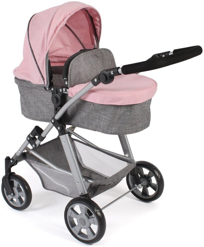 Bayer-Chic Combi Stroller Nele grey/pink