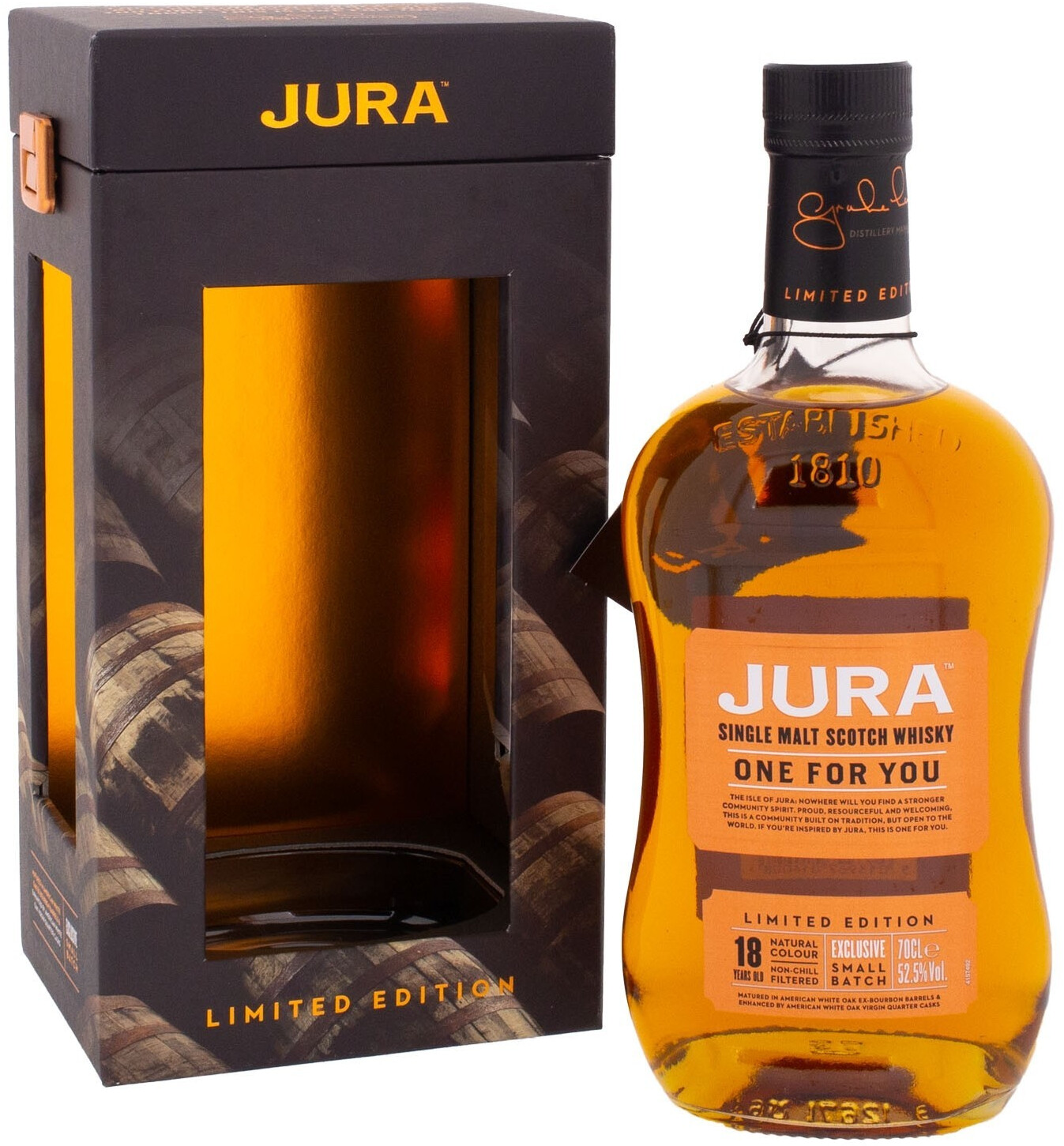 Jura 18 Years One For You Single Malt Scotch Whisky 52,5% 0,7l