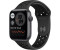 Apple Watch Nike Series 6 GPS 44 mm aluminium gris bracelet sport anthracite/noir