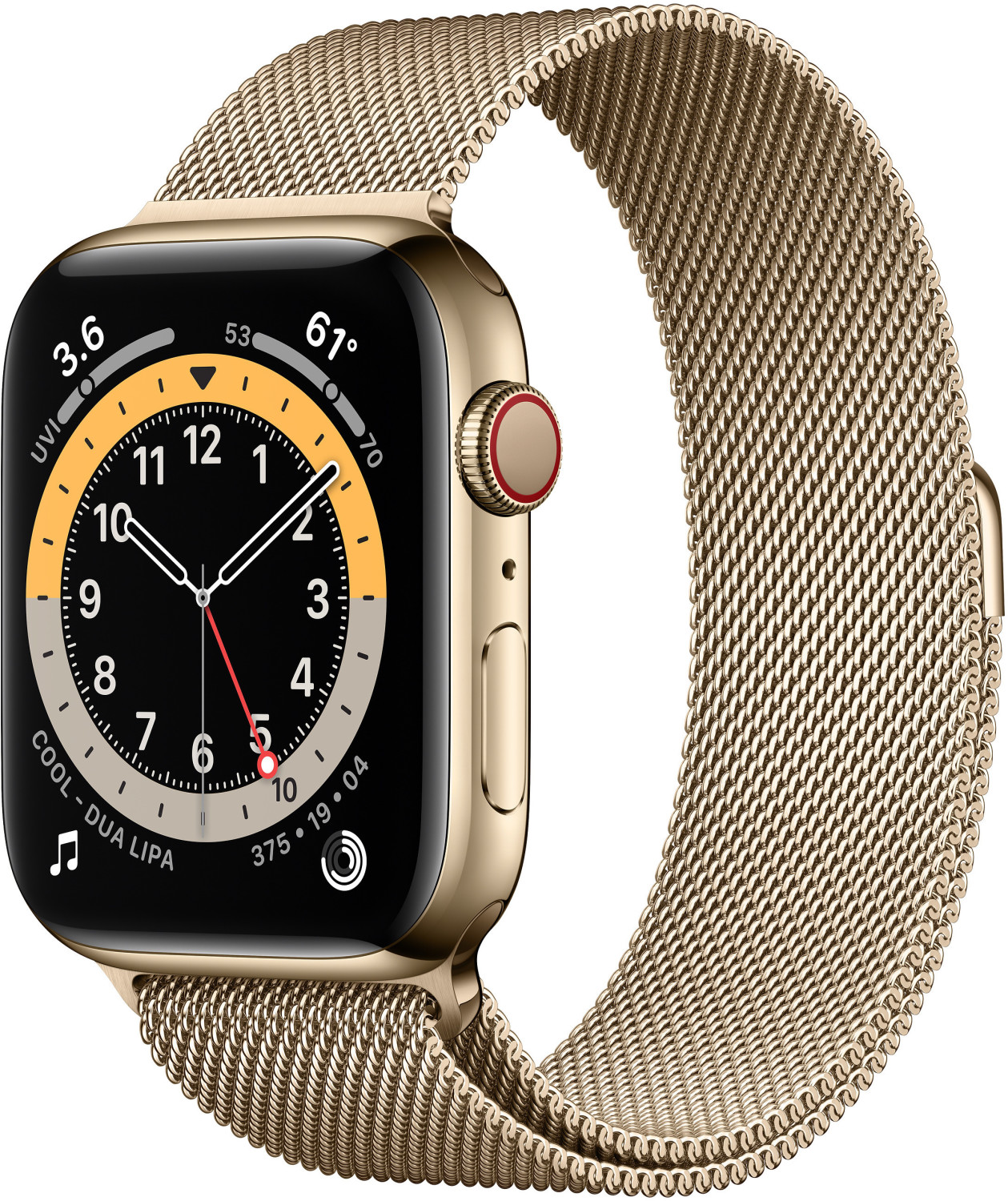 Apple Watch Series 6 Cellular 40 mm acero inoxidable dorado correa