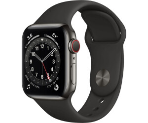 Apple Watch Series 6 Cellular 40mm acciaio inossidabile grafite con  cinturino Sport nero a € 507,00 (oggi) | Migliori prezzi e offerte su idealo