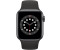 Apple Watch Series 6 LTE Graphit Edelstahl 40mm Sportarmband Schwarz