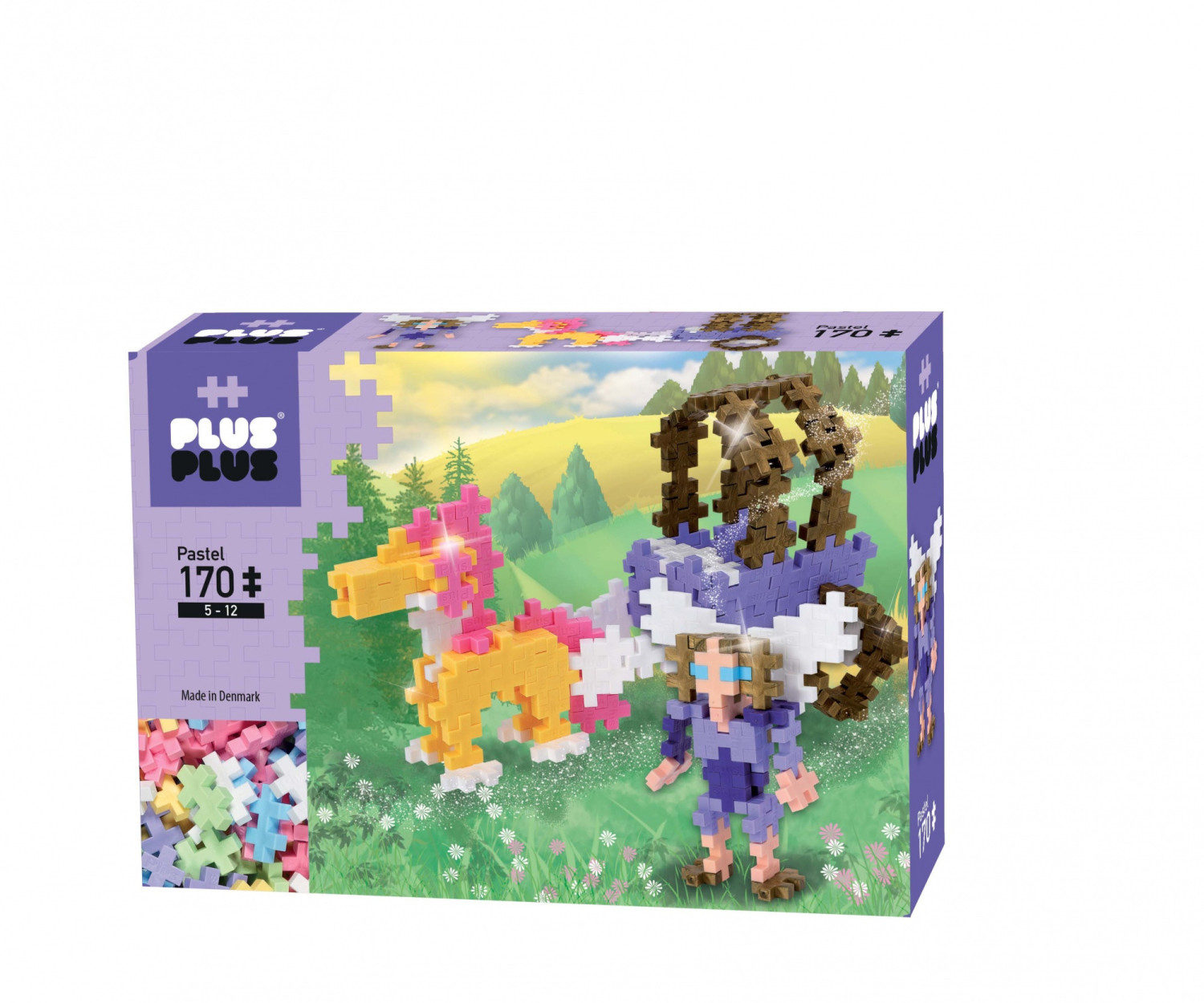 Plus-Plus Pastel Horse Carriage 170 pcs