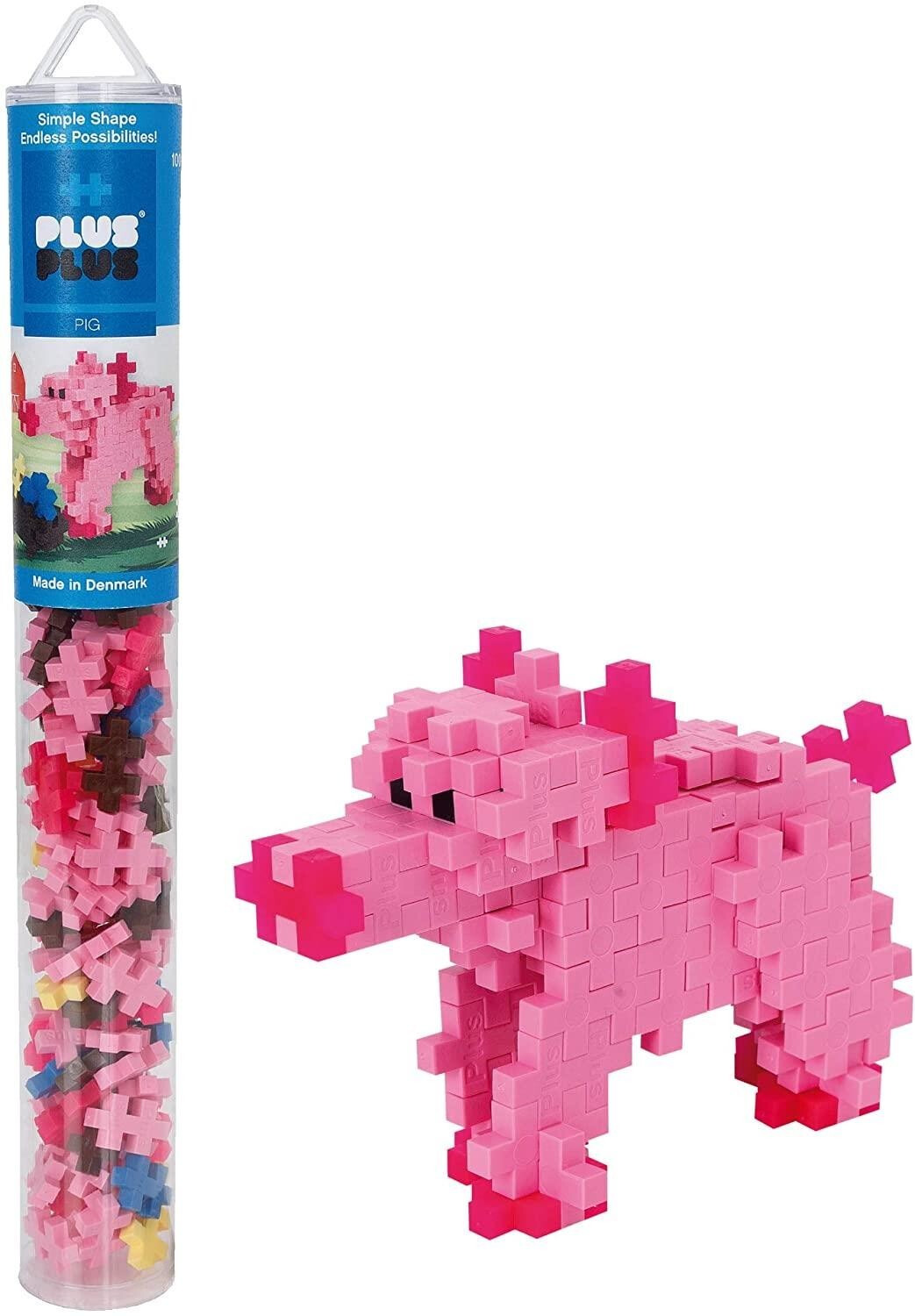Plus-Plus Pigs 100 pcs Tube