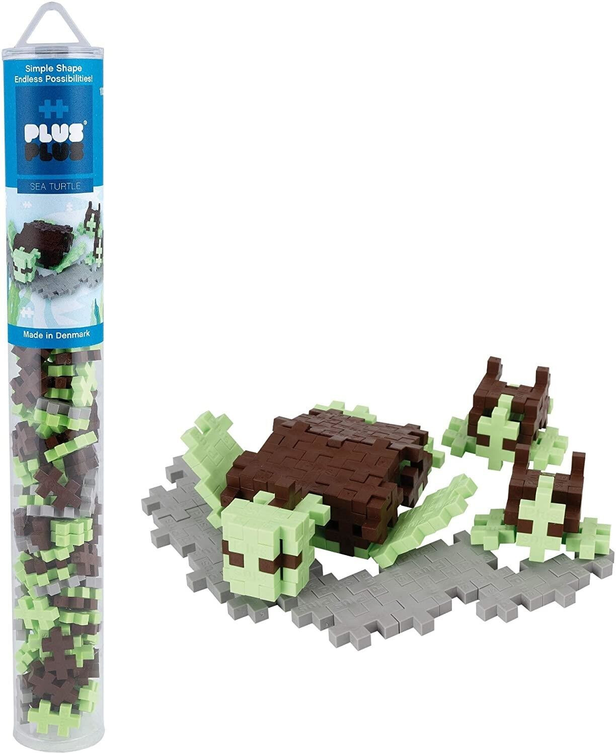 Plus-Plus Sea Turtle 100 pcs Tube