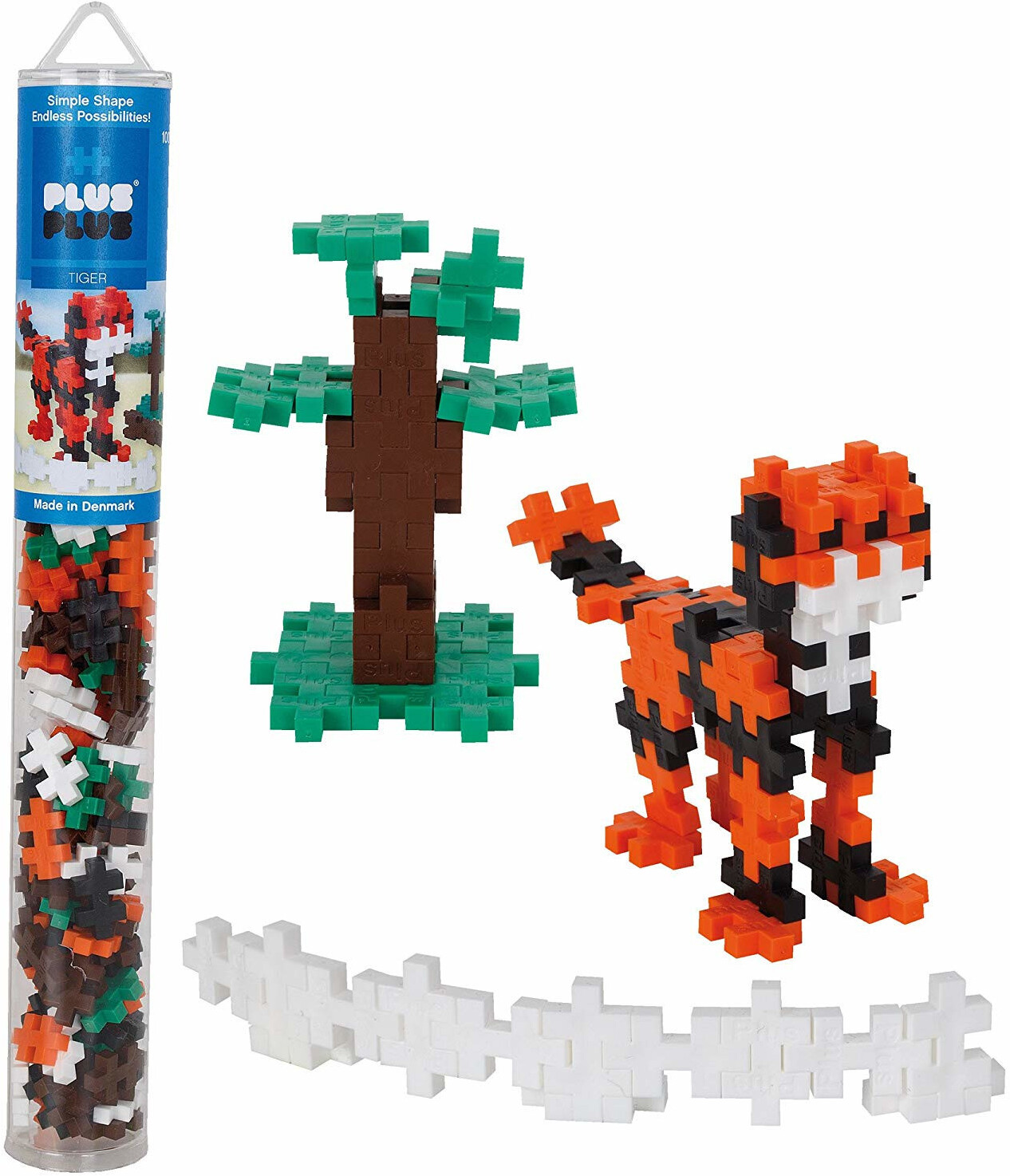Plus-Plus Tiger 100 pcs Tube