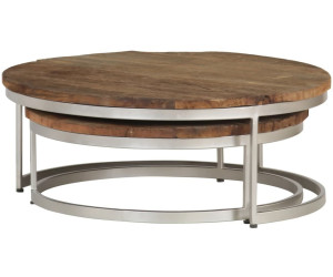 Distressed Wood Coffee Table Set : Riverside Furniture Tania Rustic Nesting Cocktail Table Set With Reclaimed Wood Tops Wayside Furniture Cocktail Coffee Tables - Alaterre claremont rustic wood coffee table.