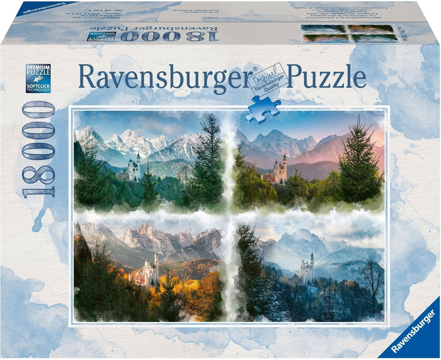 Photos - Jigsaw Puzzle / Mosaic Ravensburger Puzzle Fairy Tale Castle in 4 Seasons - 18000 pc 