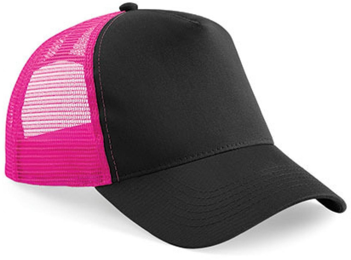 Beechfield B640 Snapback Trucker black/fuchsia