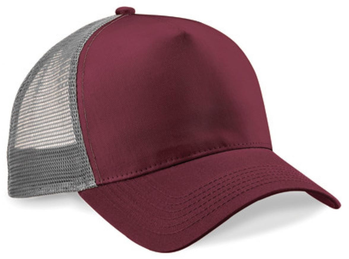 Beechfield B640 Snapback Trucker burgundy/light grey