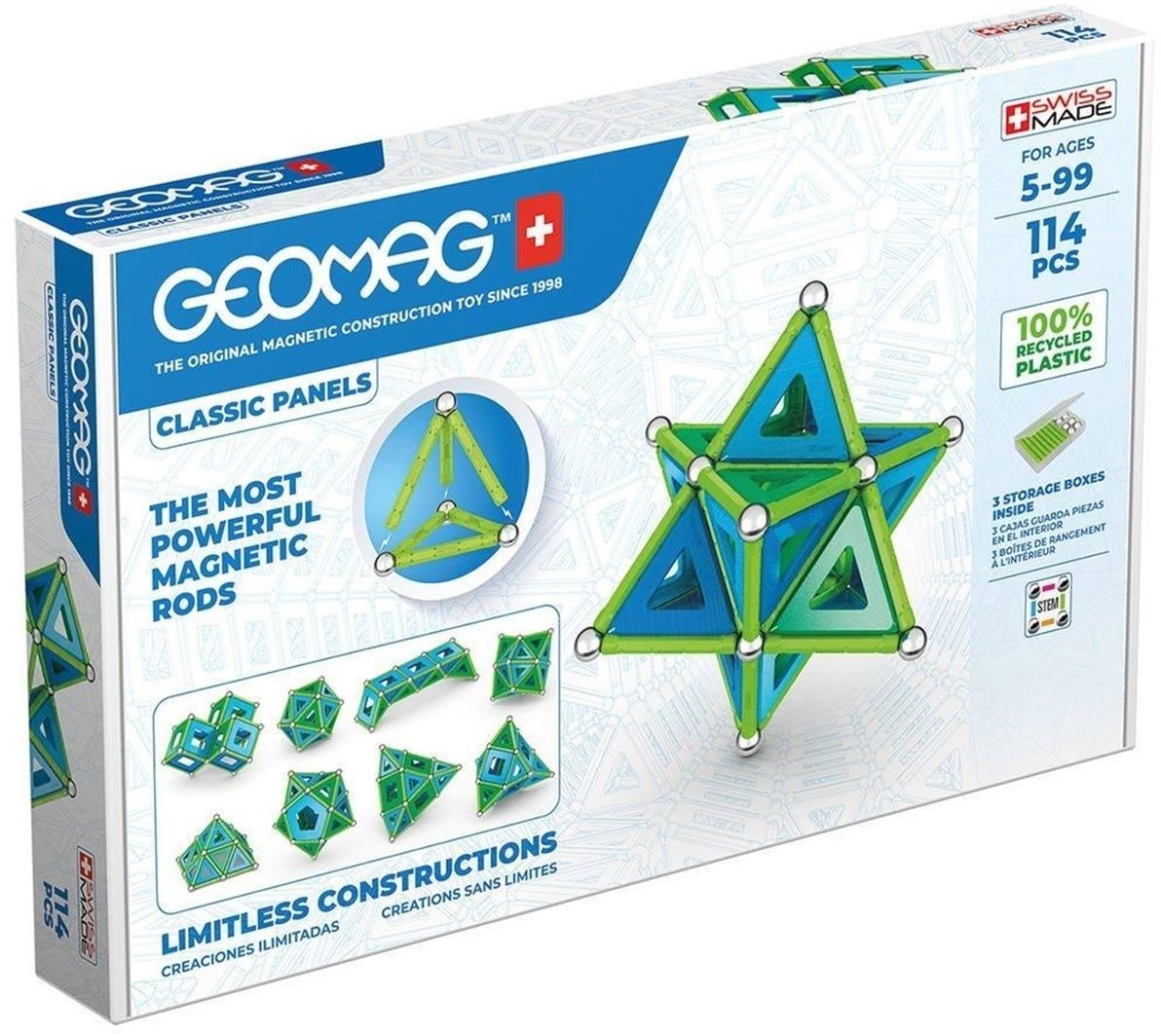 Geomag Classic Panels Green Line 114