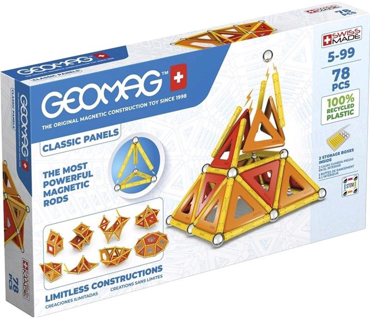 Geomag Classic Panels Green Line 78