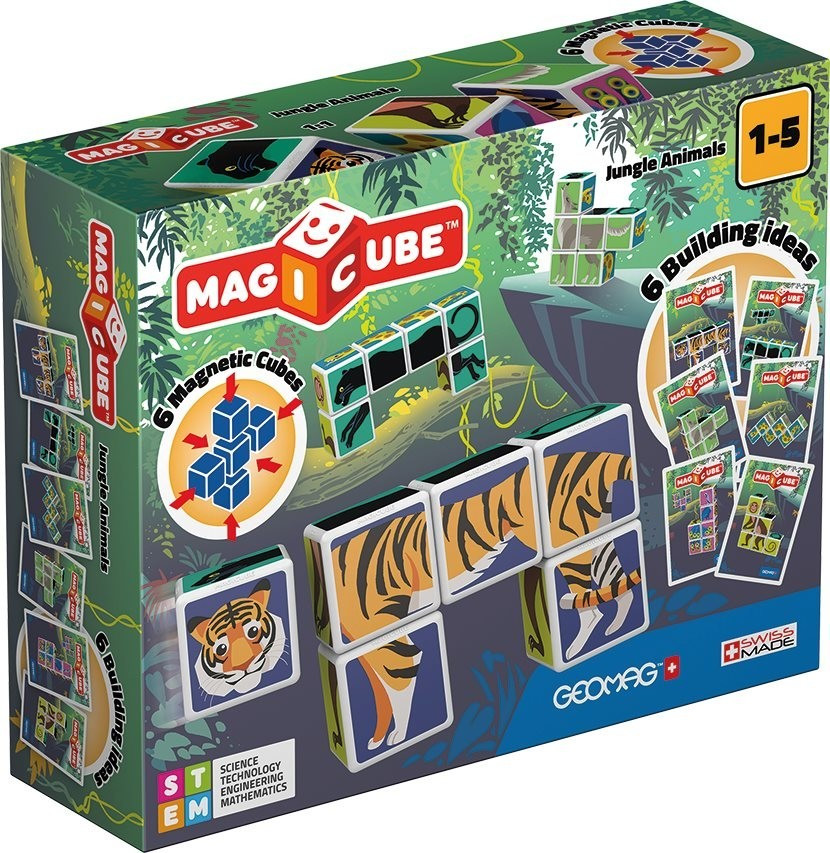 Geomag Magicube Jungle Animals 6