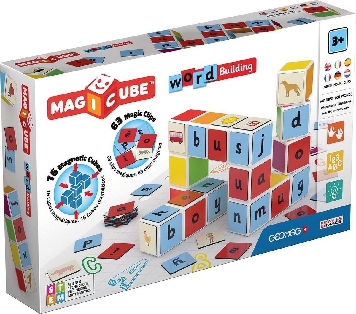 Photos - Construction Toy Geomag MagiCube Word Building 79 