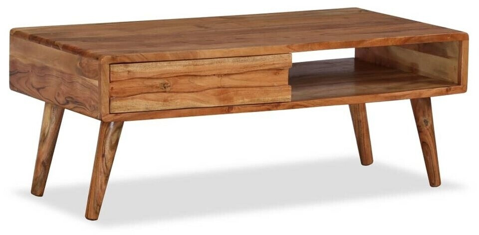 VidaXL Table basse bois d'acacia massif 100 x 50 x 40 cm