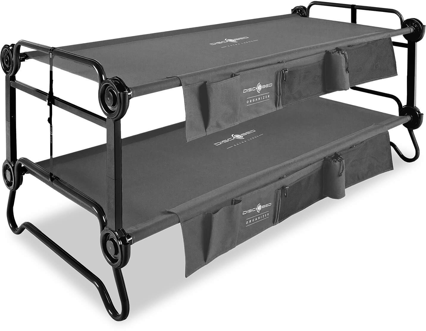 Disc-O-Bed Camp Bed Set of 2 XL anthracite