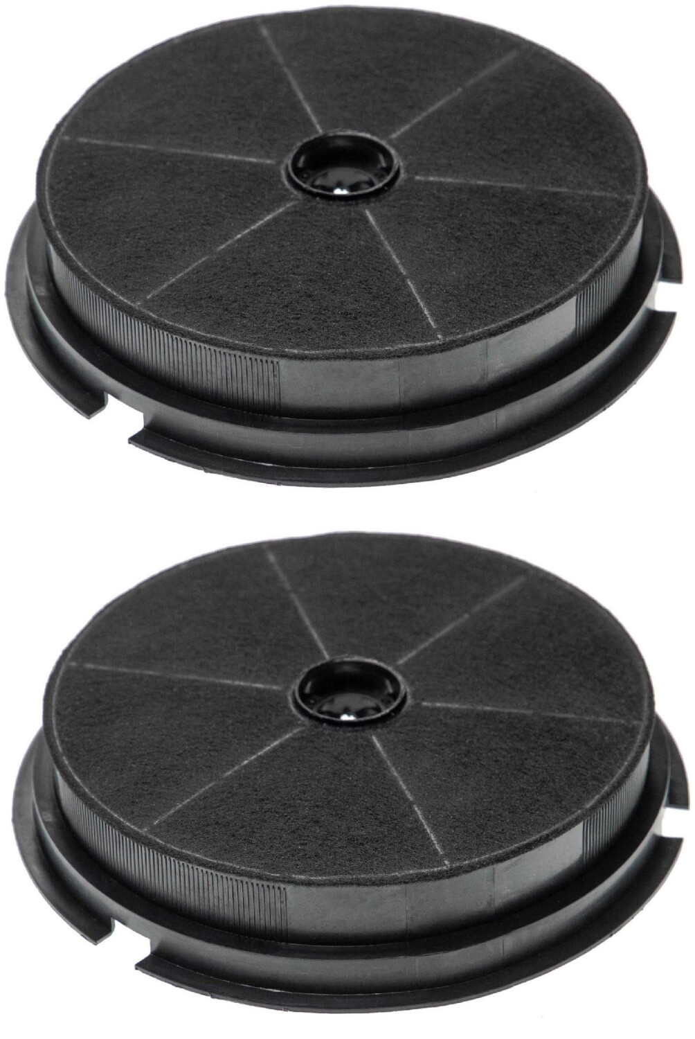 vhbw 2x activated charcoal filter 19cm, round like W4-49910 and others for ATAG WI 6055 etc.