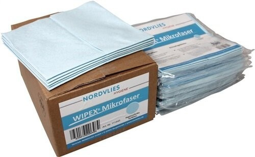 Nordvlies Microfiber wipe blue L400xW380 approx. Mm non-woven fabric 1 KT NORDVLIES