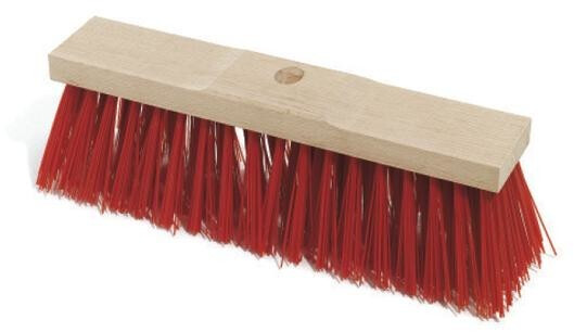 Nölle Street broom Elaston 50 cm raw saddle wood, handle hole 50 cm working width