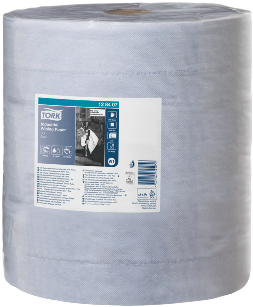 Tork Tork Univ. Wipe 330 blue 3-ply 37x34cm 1000 sheets