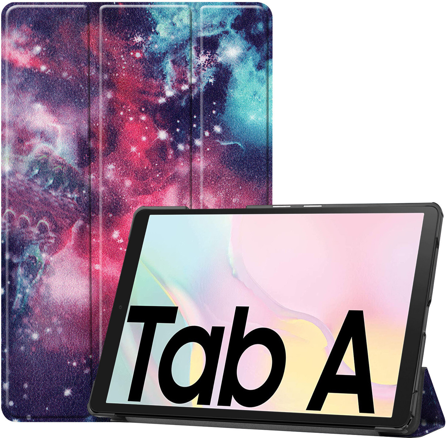 iMoshion Design Trifold Bookcase Galaxy Tab A7 - Space Design