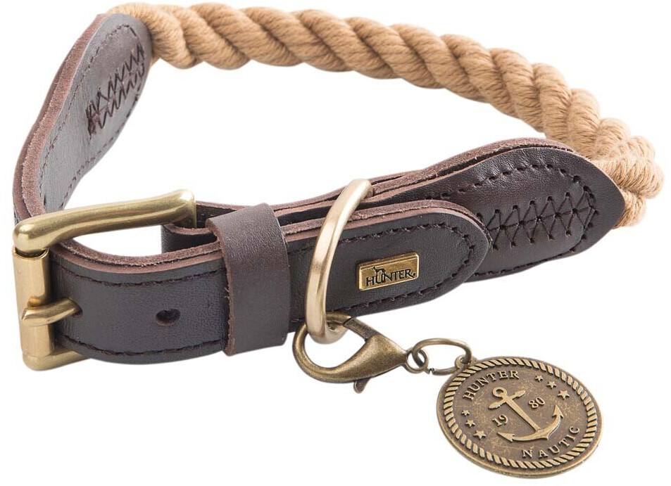 HUNTER Collier pour chien List Dog Collar 70cm 12mm beige HUNTER Collier pour chien List Dog Collar 70cm 12mm beige