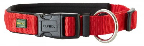 Photos - Collar / Harnesses Hunter Neopren Vario Plus dog collar 30cm 15mm Red/Black 