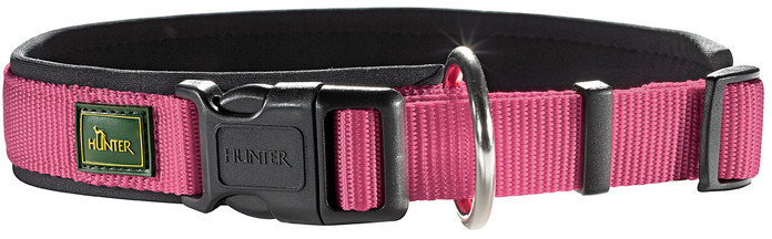 Photos - Collar / Harnesses Hunter Neopren Vario Plus dog collar 30cm 15mm Raspberry/Black 