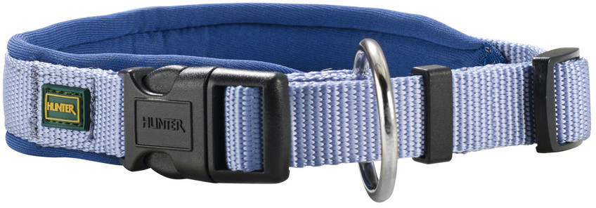 Photos - Collar / Harnesses Hunter Dog Collar Neopren Vario Plus Blue/Blue 35cm 1,5cm 