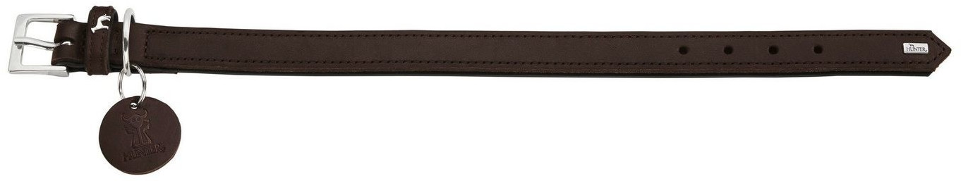 HUNTER Collier pour chien Dark Brown/Black 50cm 2.8cm