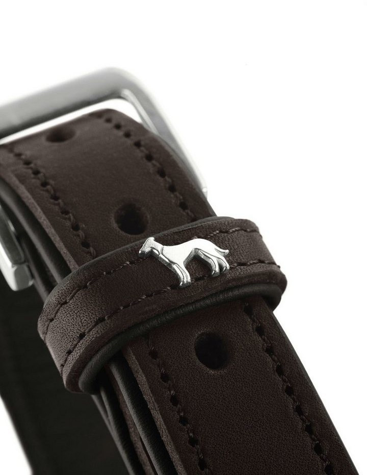 HUNTER Collier pour chien Dark Brown/Black 50cm 2.8cm