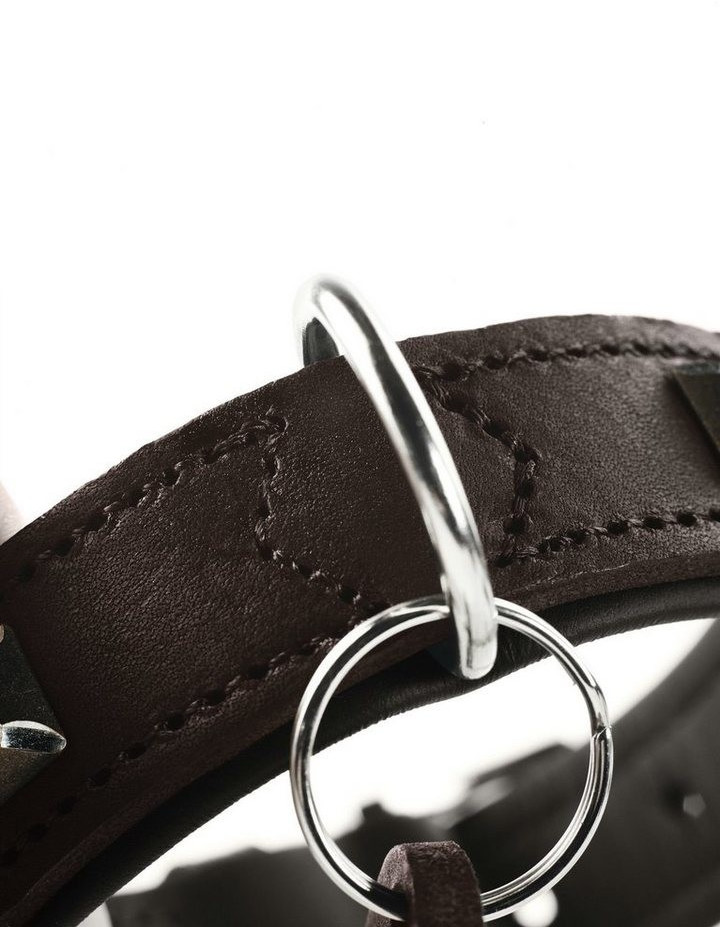 HUNTER Collier pour chien Dark Brown/Black 50cm 2.8cm