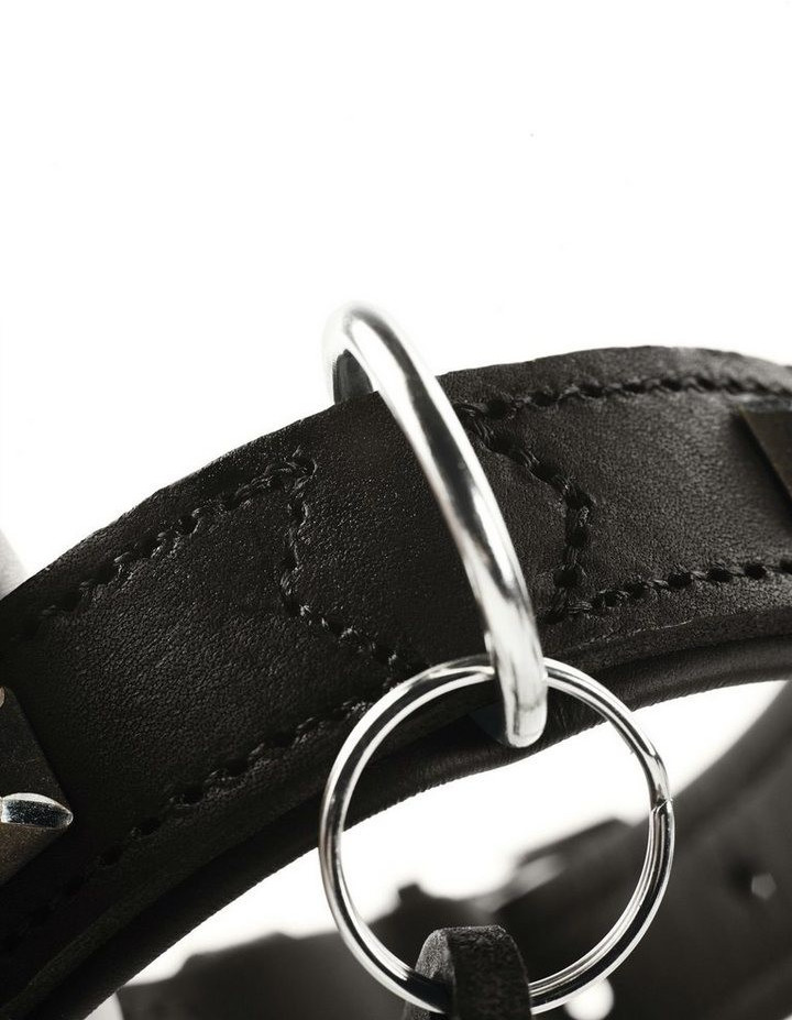 HUNTER Collier pour chien Black 50cm 2.8cm HUNTER Collier pour chien Black 50cm 2.8cm