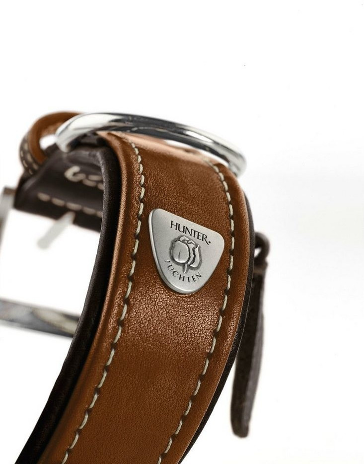 HUNTER Collier pour chien Cognac/Dark Brown 45cm 3.5cm HUNTER Collier pour chien Cognac/Dark Brown 45cm 3.5cm