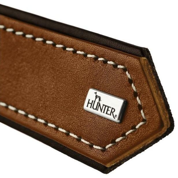 HUNTER Collier pour chien Cognac/Dark Brown 45cm 3.5cm HUNTER Collier pour chien Cognac/Dark Brown 45cm 3.5cm