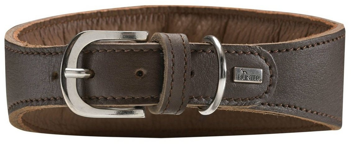 HUNTER Collier pour chien 32cm 4.2cm Dark Brown/Dark Brown HUNTER Collier pour chien 32cm 4.2cm Dark Brown/Dark Brown