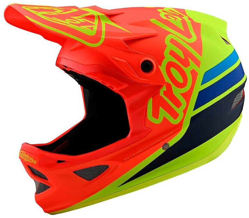 Troy Lee Designs D3 Fiberlite silhouette orange/yellow