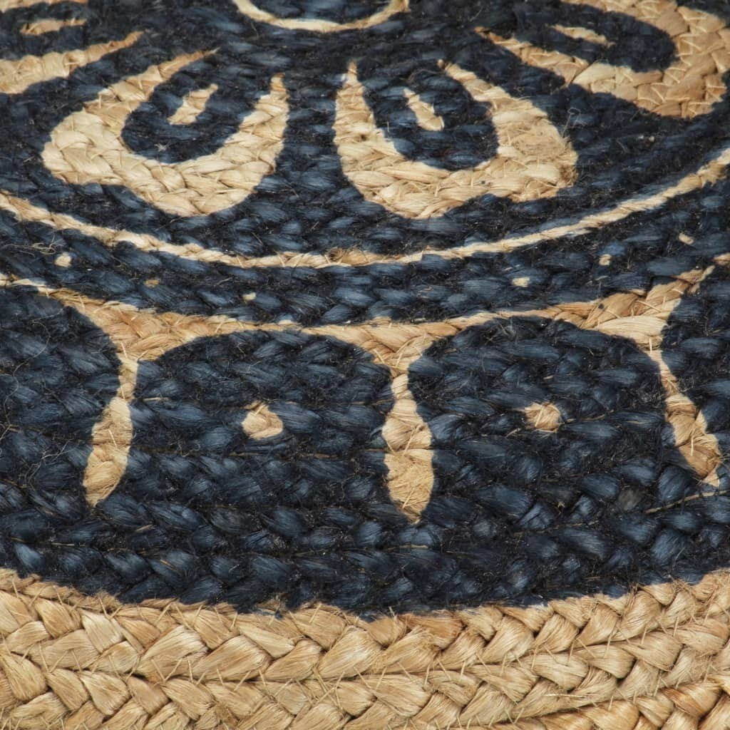 VidaXL Pouf en jute fait à la main 45 x 30 cm