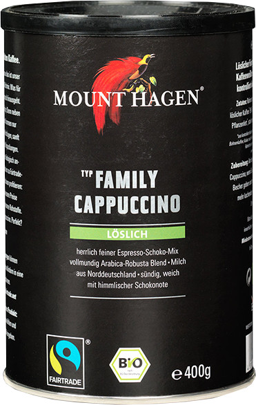 Mount Hagen Family Cappuccino Soluble Organic (400g)