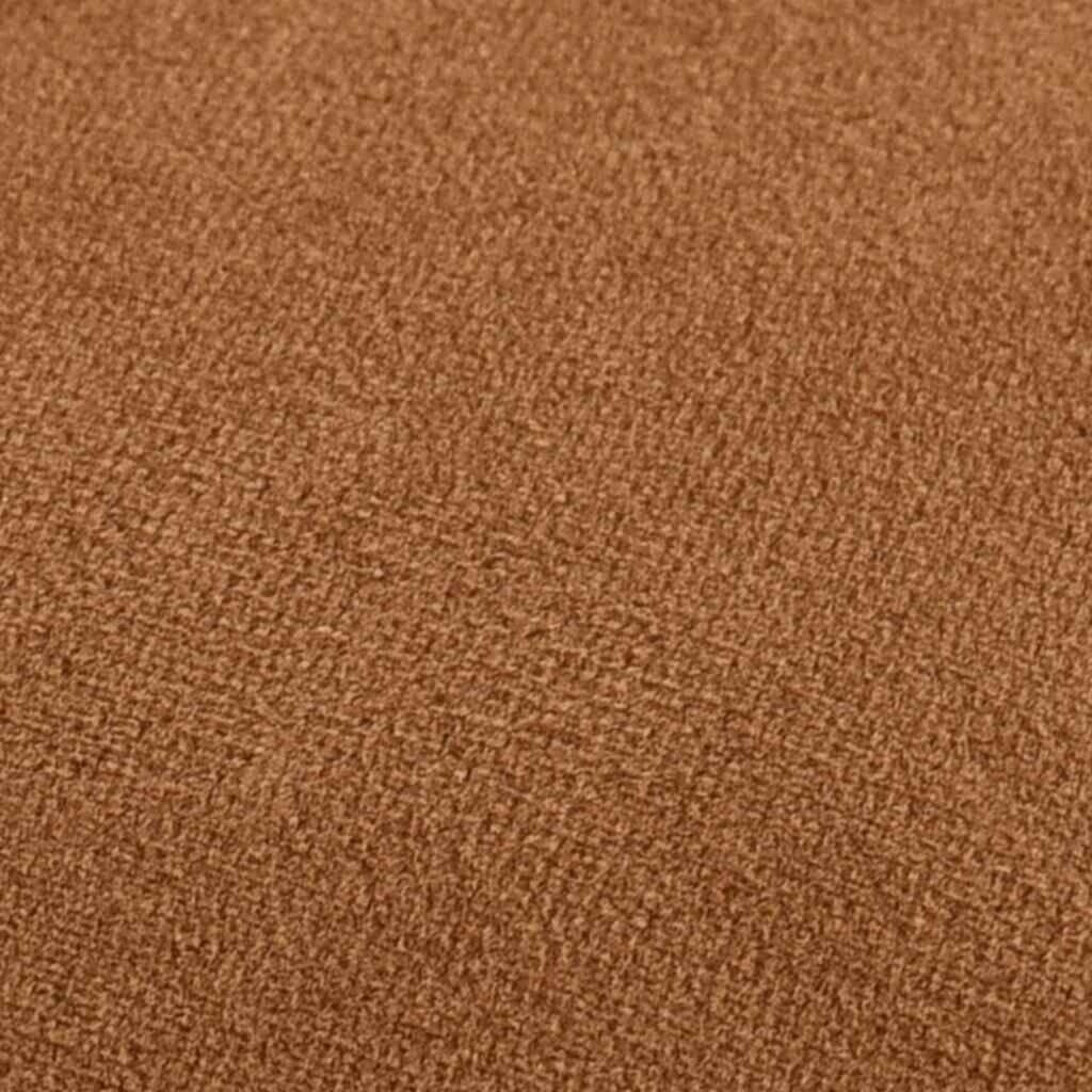 VidaXL Tabouret en velours marron et doré