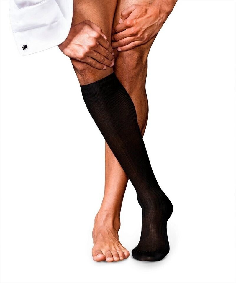 Falke Knee No. 10 Pure Fil d´Écosse (15649) black