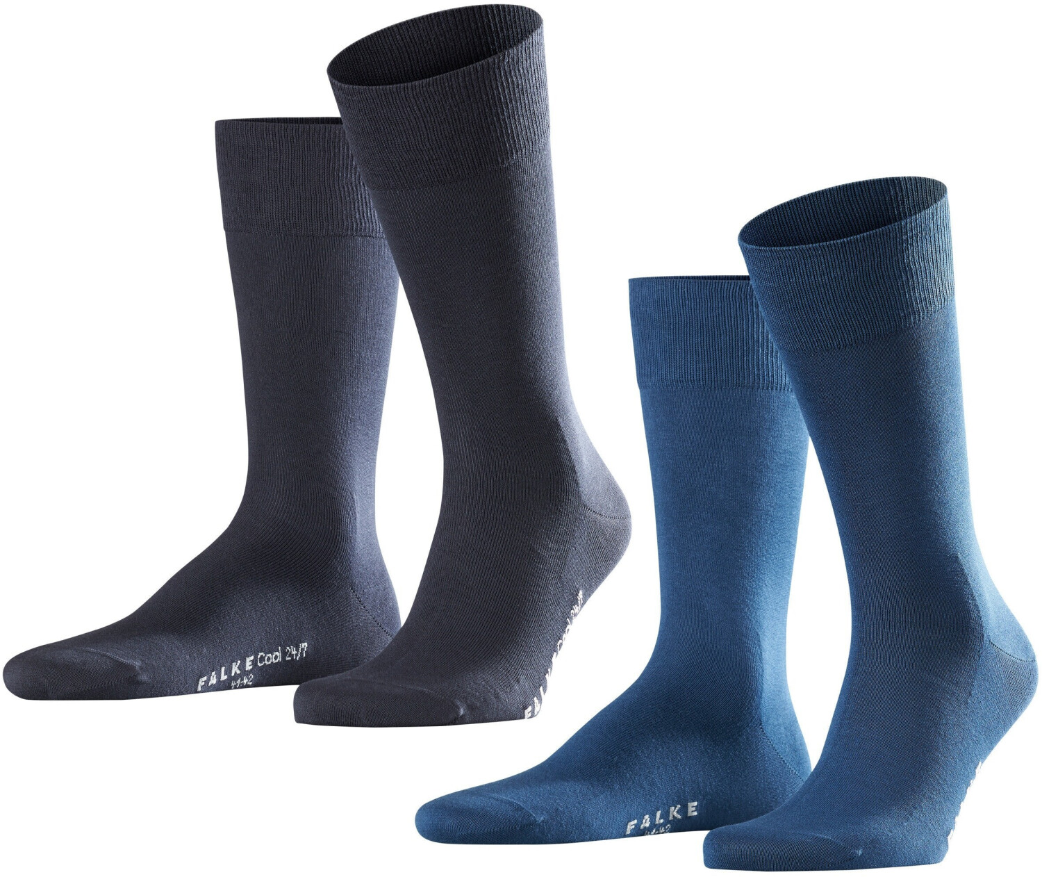 FALKE Herren Sneakersocken Cool 24/7 - 1 Paar Royal Blue, Größe 39-40 | Baumwolle Mit Kühlfunktion