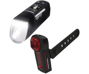 Talla única Unisex Adulto Trelock LS 660 Igo Vision Lite Set de iluminación Negro
