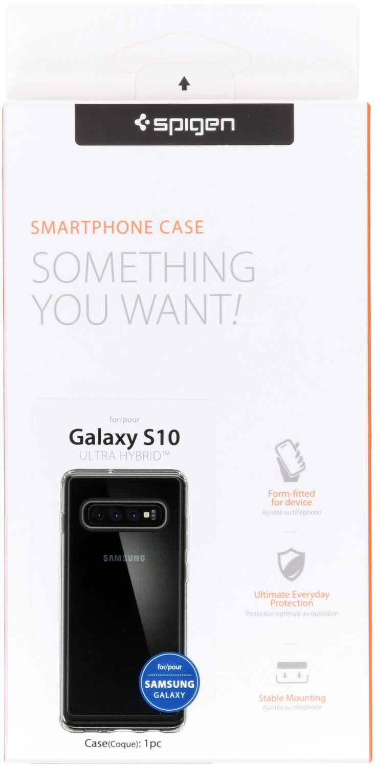 Spigen Ultra Hybrid für Samsung Galaxy S10 Hülle, Einteilige Transparent  Durchsichtige PC Rückschale Schutzhülle Case Crystal Clear 605CS25801 ab  15,99 €