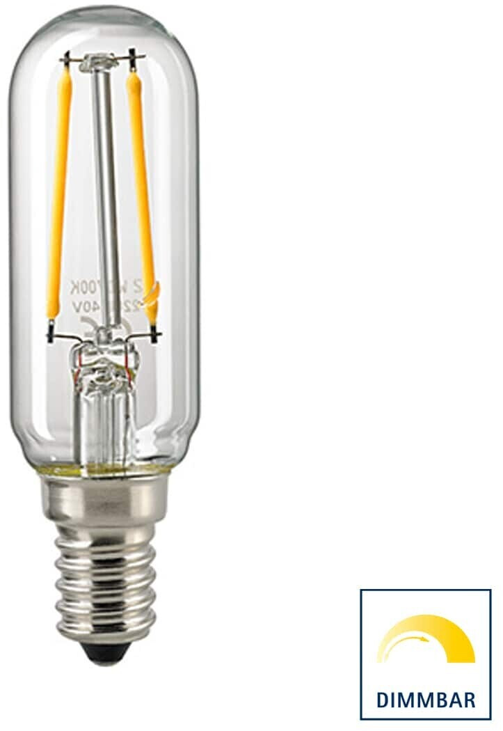 Sigor LED Filament Röhre T25 E14 klar 2,5W 2700K 2,5cm (6139901