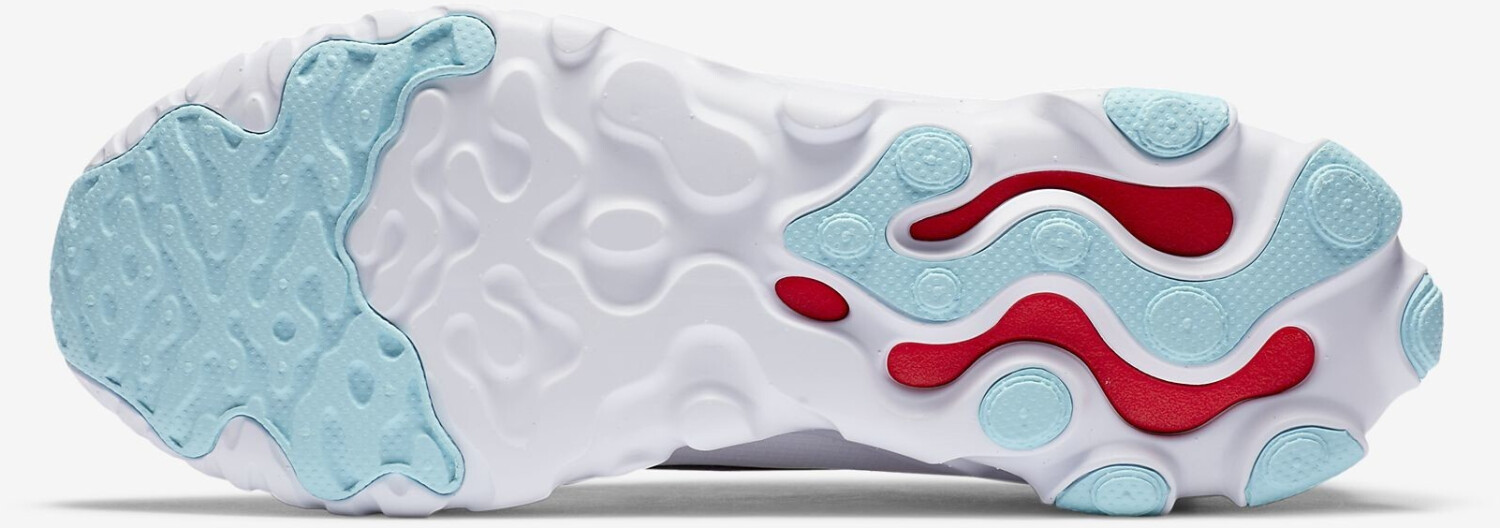 nike react art3mis white bright crimson