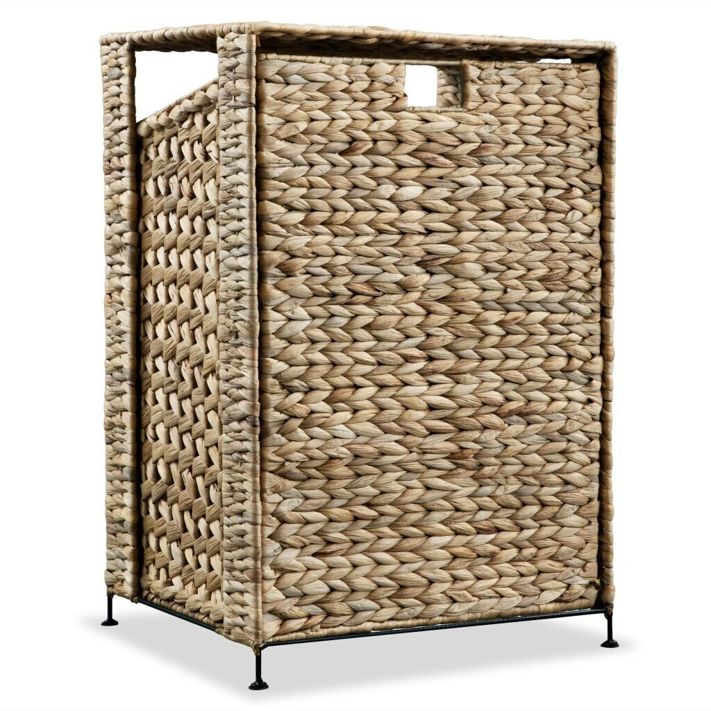 VidaXL Panier à linge en jacinthe d'eau 44 x 34 x 64 cm