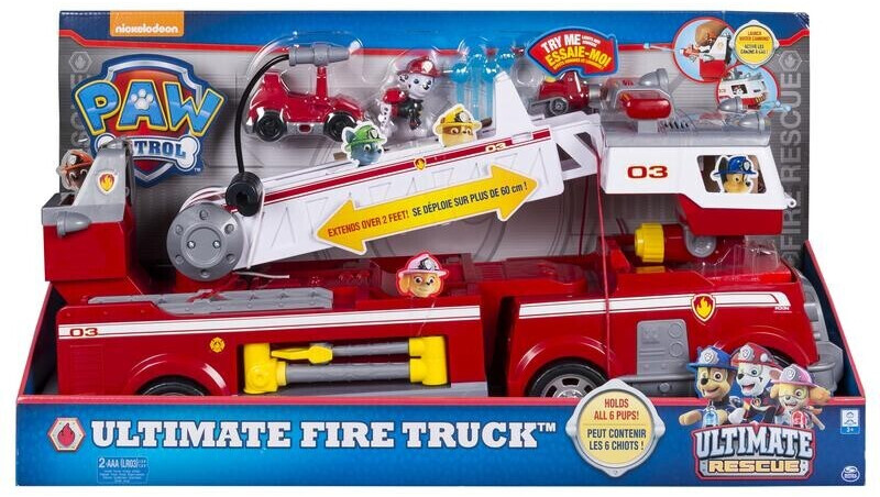Bizak paw patrol firefighter truck