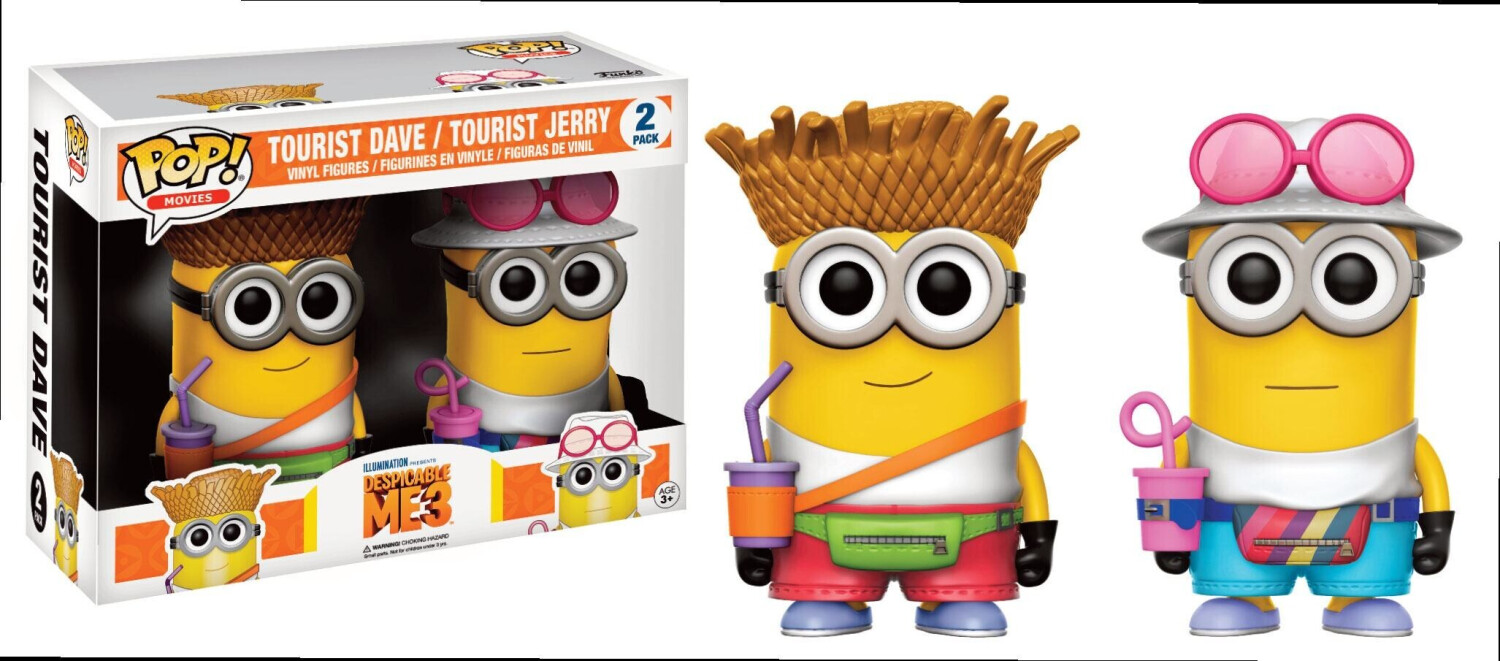 Funko Pop! Movies: Despicable Me 3 - Tourist Dave / Tourist Jerry